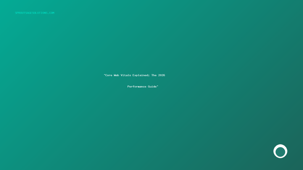 "Core Web Vitals Explained: The 2026 Performance Guide"