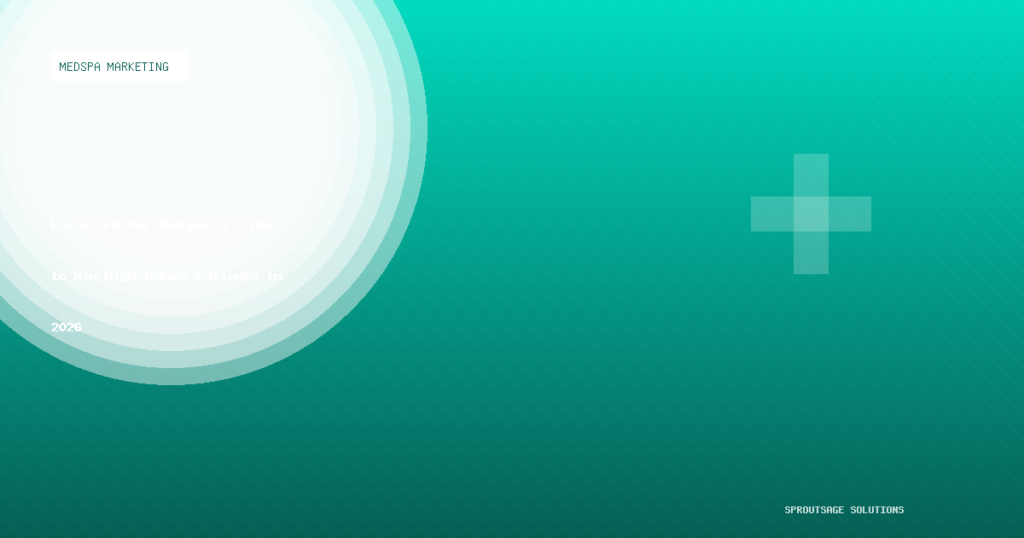 Local SEO for Medspas — How to Win High-Intent Patients in 2026